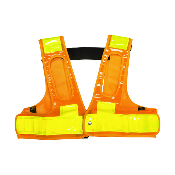 ミズケイ フルハーネス用安全ベスト「装着できるんです」<黄/黄> 5941113 1枚(1着) 171-7263（直送品）