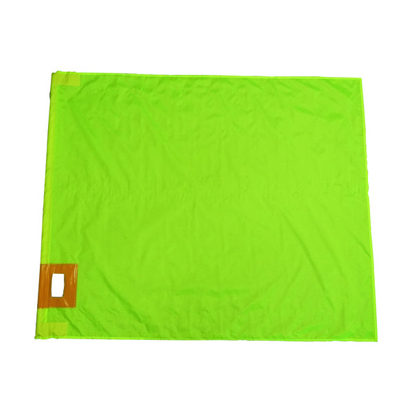 ミズケイ 大旗+棒セット(蛍光イエロー) 8015702 1枚 145-6923（直送品）