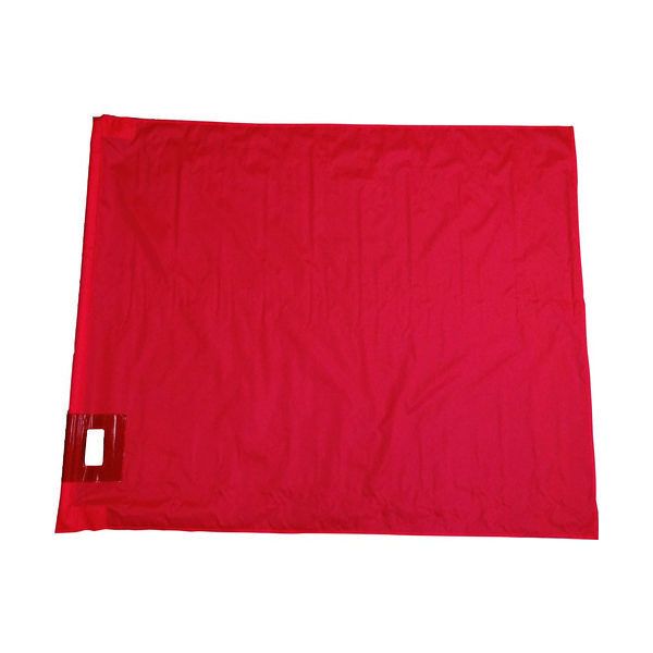 ミズケイ 大旗+棒セット(蛍光レッド) 8015701 1枚 145-6922（直送品）