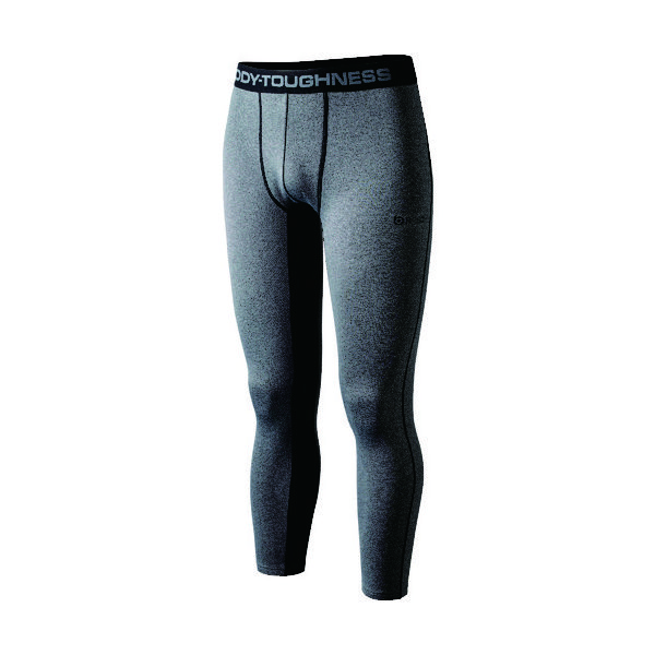 おたふく手袋 おたふく BT デュアルブラッシュド ヘビーウェイト ロングパンツ グレー/ブラック L JW-179-39-L 1枚（直送品）