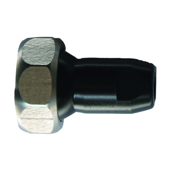 ステンレス製クーラントホース(1/4ホースシステム)用樹脂製丸ノズル φ5.0×穴数1(アジャストナット入り) KU-1DU-50 1個（直送品）