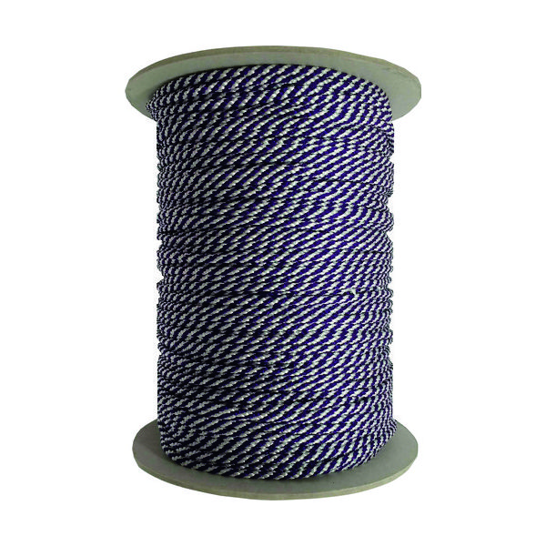 ユタカメイク 江戸打ち紐 紫白 約4mm×130m PAR-8133 1巻 161-1907（直送品）