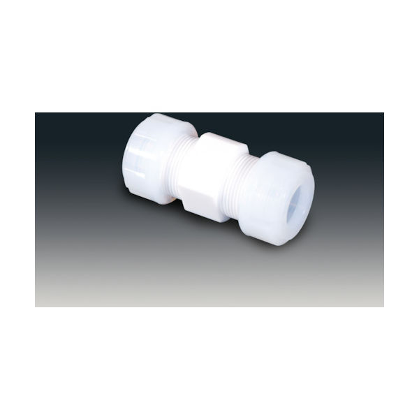 フロンケミカル チューブ継手(フッ素樹脂) PTFEスリーシール式I型ジョイント 19φ NR1089-005 1個 735-0627（直送品）