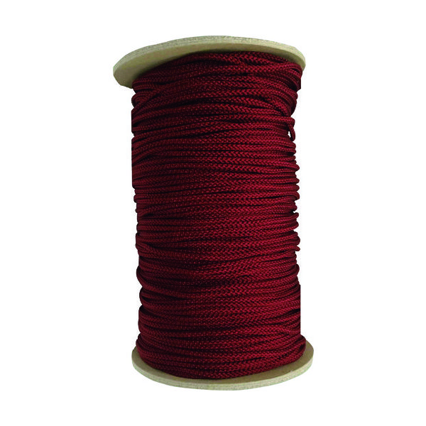 ユタカメイク 江戸打ち紐 エンジ 約3mm×130m PAR-8026 1巻 161-1893（直送品）