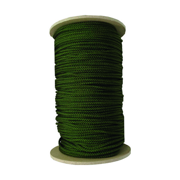 ユタカメイク 江戸打ち紐 ODグリーン 約3mm×130m PAR-8035 1巻 161-1896（直送品）