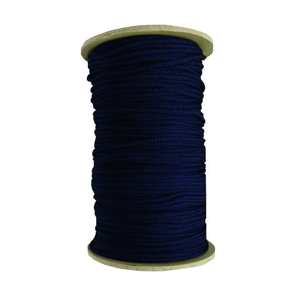 ユタカメイク 江戸打ち紐 紺 約3mm×130m PAR-8021 1巻 161-1889（直送品）
