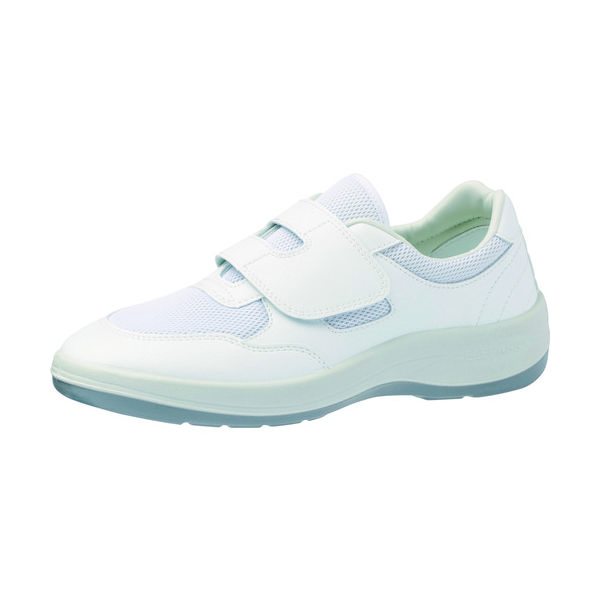 ミドリ安全 男女兼用 静電作業靴 エレパス NU403 ホワイト 21.0cm NU403-21.0 1足 149-3674（直送品）