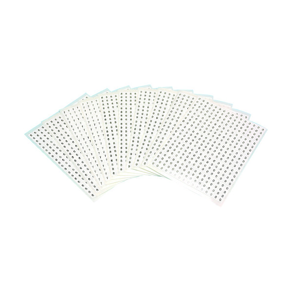 トラスコ中山 TRUSCO 【売切廃番】ケーブル用ラベル「6~0」各2枚入 計10枚(1シート80個) CAL-6-0 1組(10枚)（直送品）