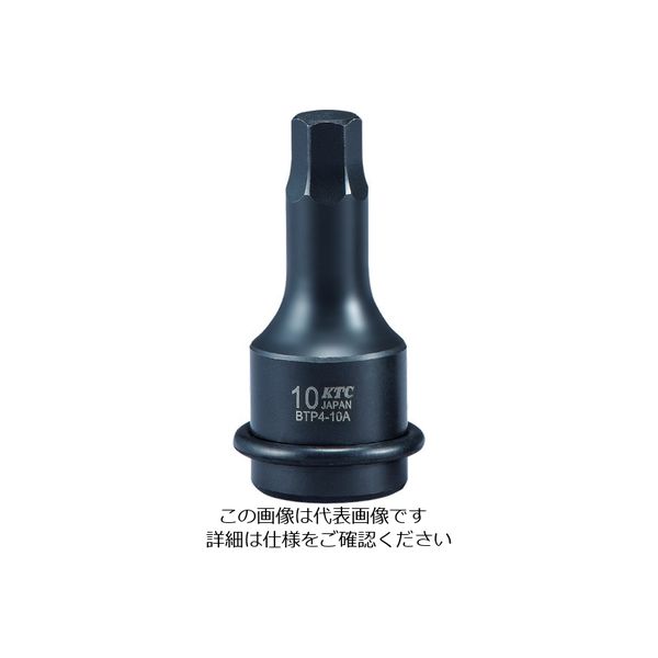京都機械工具 KTC 12.7sq. インパクトレンチ用ヘキサゴンレンチ 対辺寸法17mm 全長60mm BTP4-17AP 1個（直送品）