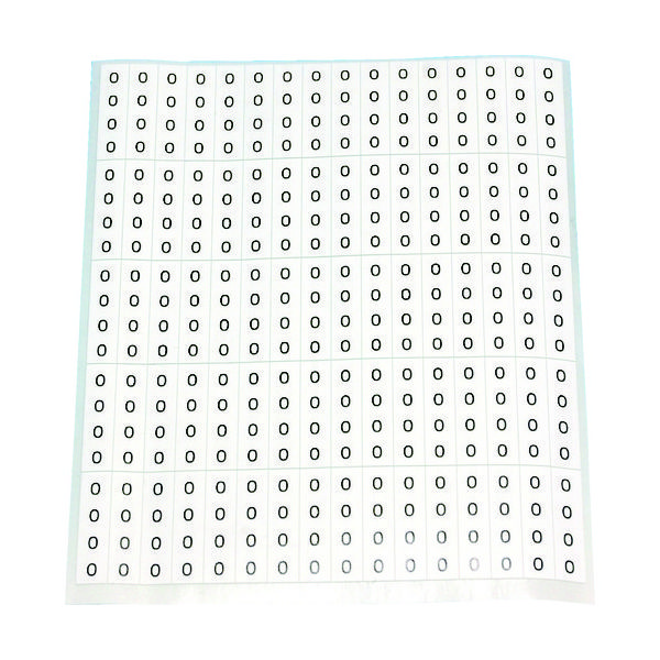 トラスコ中山 TRUSCO 【売切廃番】ケーブル用ラベル 「0」 10枚入(1シート80個) CAL-0 1組(10枚) 149-5950（直送品）
