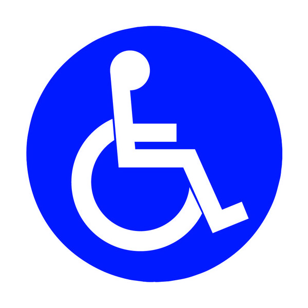 ミツギロン 表示シール 身障者 SFー68ーG SF-68-G 1枚 160-7783（直送品）