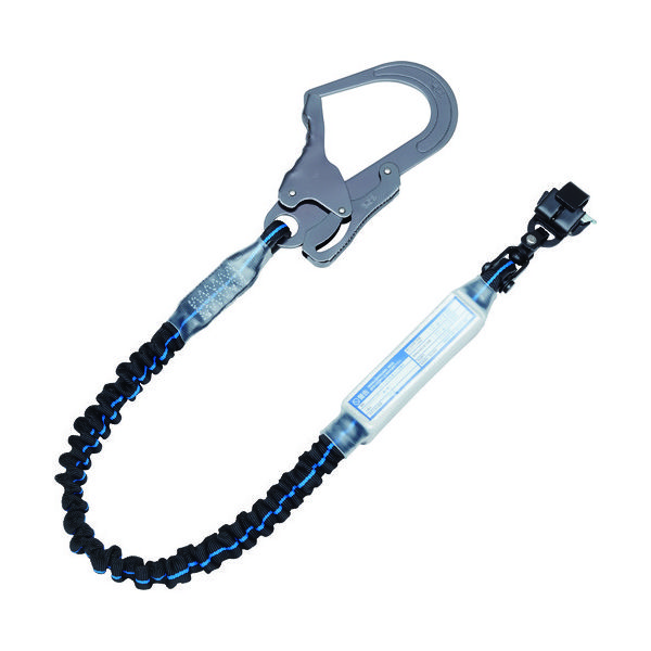 基陽 KH じゃばらランヤード(ハーネス用)スチールペダル17黒/青ライン S1SPWB-17 1本 167-5622（直送品）