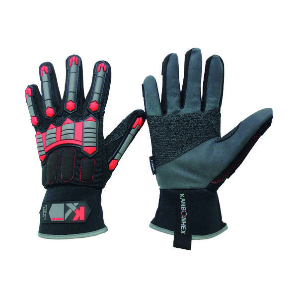 ミドリ安全 KARBONHEX “カーボンヘックス” KXー03A Lサイズ 1双 KX-03A-L 161-4524（直送品）