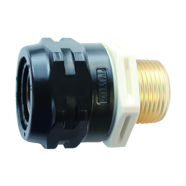 トヨックス ホース継手(樹脂) トヨコネクタ TC3ーPC型 適合ホース9ミリ 継手規格R3/8 TC3ーPC9ーR3/8 1個（直送品）