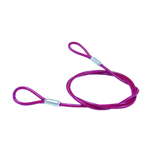 ニッサチェイン 鉄製カットワイヤー アルミカシメ 赤PVCコーティング 3(4.3)X545mm Y-67 1本 126-7779（直送品）