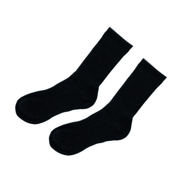 ミドリ安全 安全靴用靴下 強フィットハード ブラック M TFS-HARD-BK-M 1足 161-1221（直送品）