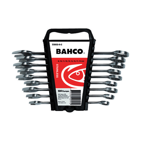 スナップオン・ツールズ バーコ ステンレス製コンビネーションレンチ9本セット ミリサイズ SS002-9-2 1組(1セット)（直送品）