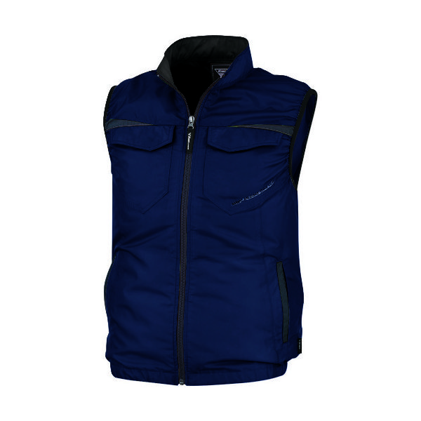ジーベック XEBEC 空調服ベストXE98011ー19ーM ディープネイビー XE98011-19-M 1着 160-9592（直送品）