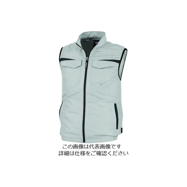 XEBEC 空調服 グレー Lサイズ ジーベック 空調服綿ベスト シルバーグレー L XE98019ー22ーL