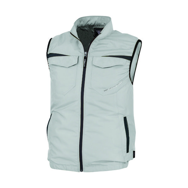 ジーベック XEBEC 空調服ベストXE98011ー22ーSS シルバーグレー XE98011-22-SS 1着 160-9598（直送品）