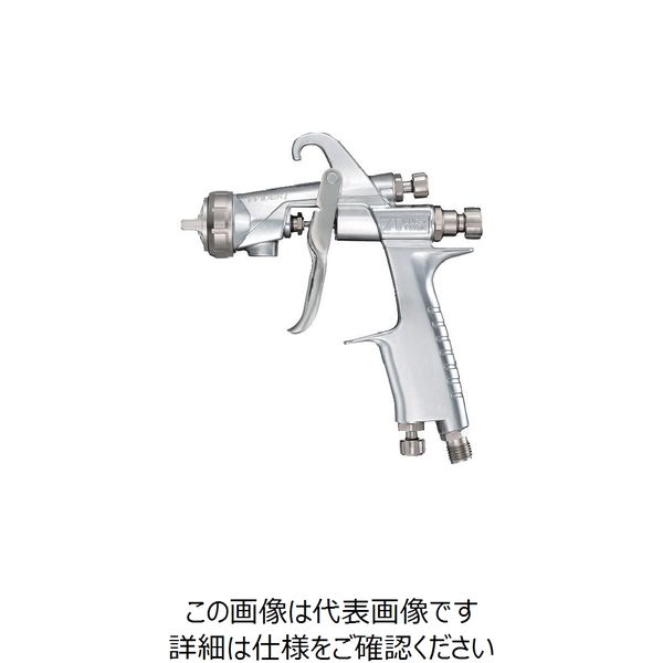 アネスト岩田 小形スプレーガン(重力式) ノズル口径φ1.0 空気使用料75L/min WIDER1-10E1G 1台 194-8585（直送品）