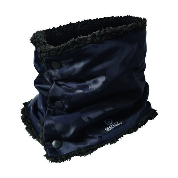 おたふく手袋 おたふく JWー117 BT 防風ネックウォーマー 迷彩ー紺・ネイビー JW-117-NV 1個 194-8537（直送品）