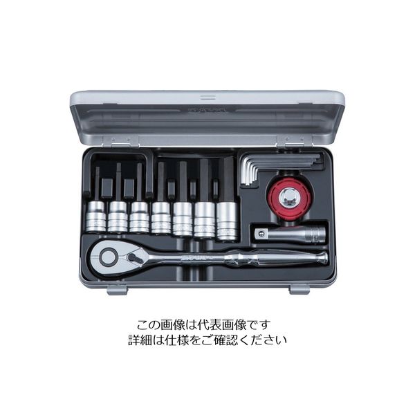 京都機械工具 TBT415HX (12.7SQ) ヘキサゴンビットソケットレンチセット 1セット（直送品）