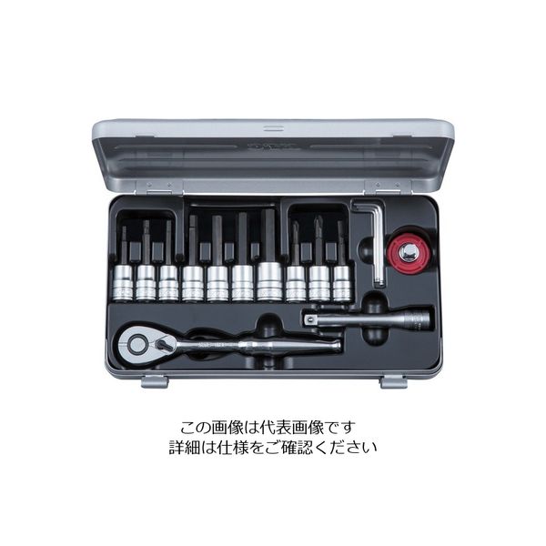 京都機械工具 TBT316HX (9.5SQ) ヘキサゴンビットソケットレンチセット 1セット（直送品）