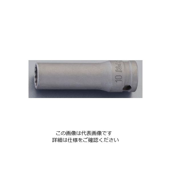 エスコ 3/8”DRx10mm ディープソケット(動力工具用) EA164CV-310 1セット(4個)（直送品）