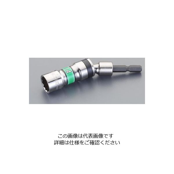 エスコ 10mm 電ドルソケット(ユニバーサル) EA612AD-10 1セット(2個)（直送品）