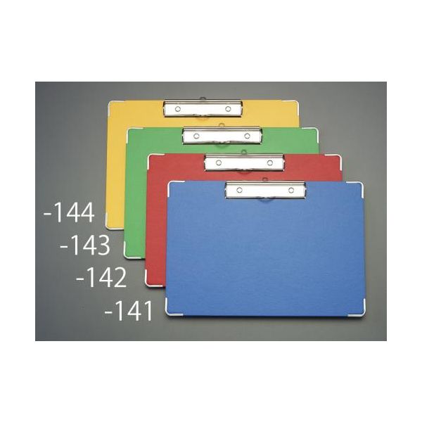 エスコ A4/S型 クリップボード(ブルー) EA762DA-141 1セット(10冊:1冊×10枚)（直送品）