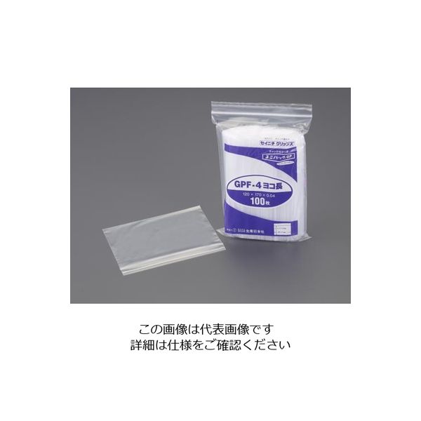 エスコ（esco） 100x70mm ポリ袋（チャック付/100枚） 1セット（2000枚：100枚×20袋） EA944CA-501（直送品）