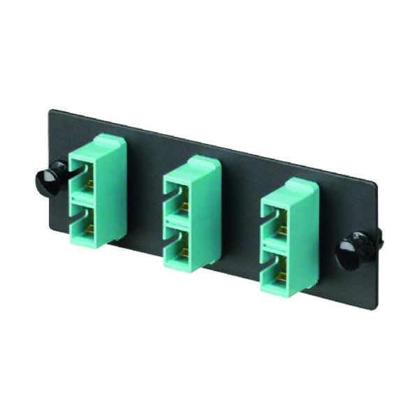 パンドウイット 光ファイバー SCアダプタパネル デュプレックス 6芯 OM4 1個入り FAP3WAQDSCZ 1個（直送品）