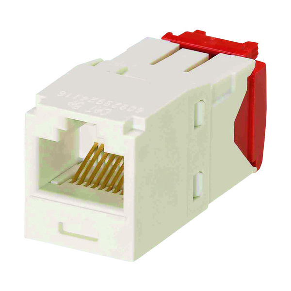 パンドウイット カテゴリ5E RJ45モジュラージャック UTP TGタイプ オフホワイト CJ5E88TGIW 1個（直送品）