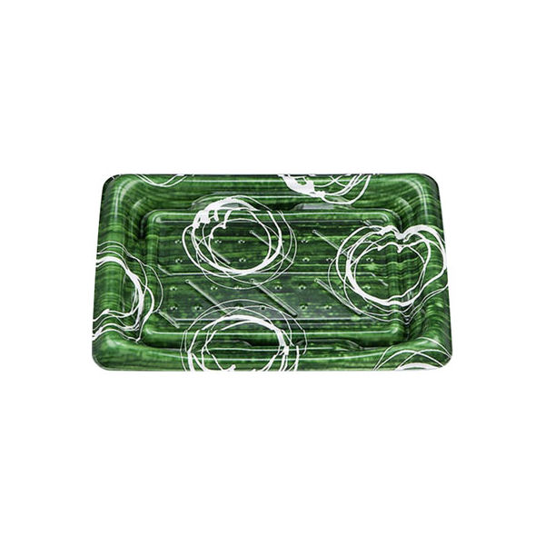 寿司容器 SFうま皿24 陶雲緑本体 0276924007185 900枚（50×18） シーピー化成（直送品）