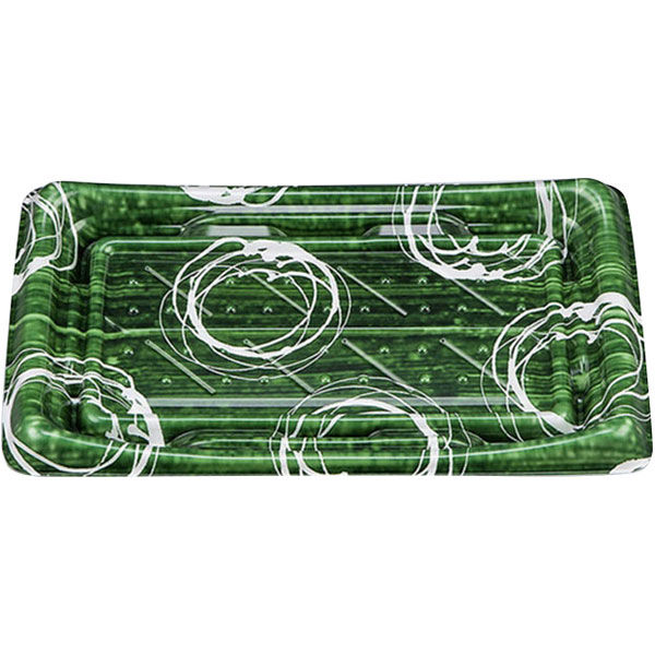 寿司容器 SFうま皿25 陶雲緑本体 0276925007185 800枚（50×16） シーピー化成（直送品）