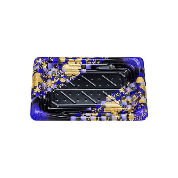 寿司容器 SFうま皿24 花雅紫本体 0276924002335 900枚（50×18） シーピー化成（直送品）