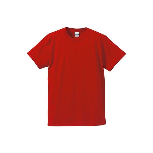 United Athle（ユナイテッドアスレ） 5001綿Tシャツ S レッド 1包（3枚入） キャブ（直送品）