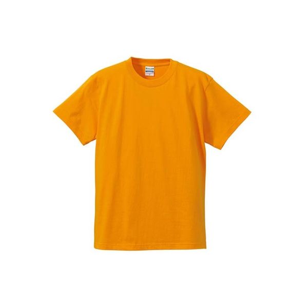 United Athle（ユナイテッドアスレ） 5001綿Tシャツ L ゴールド 1包（3枚入） キャブ（直送品）