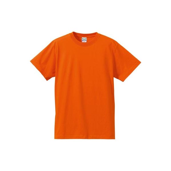 United Athle（ユナイテッドアスレ） 5001綿Tシャツ L オレンジ 1包（3枚入） キャブ（直送品）