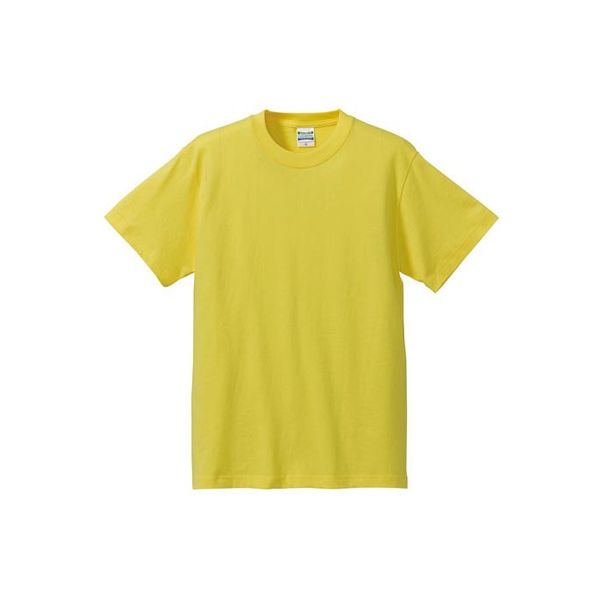 United Athle（ユナイテッドアスレ） 5001綿Tシャツ 4L イエロー 1包（3枚入） キャブ（直送品）