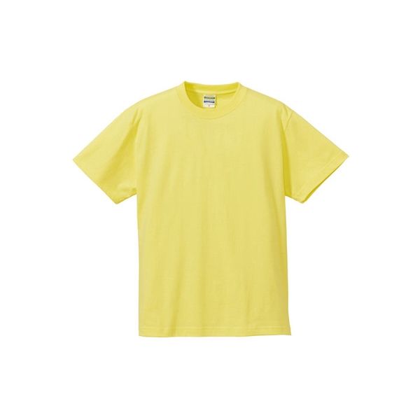 United Athle（ユナイテッドアスレ） 5001綿Tシャツ 4L ライトイエロー 1包（3枚入） キャブ（直送品）