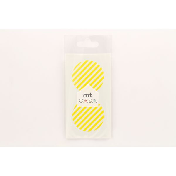 mt CASA seal ストライプ・レモン MTCDS023　マスキングシール　カモ井加工紙（直送品）
