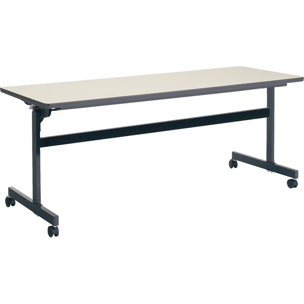 【組立設置込】コクヨ KT-60 会議テーブル フラップテーブル パネルなし 幅1800×奥行600×高さ700mm ナチュラルグレー 1台（直送品）