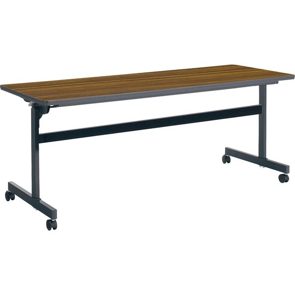 【組立設置込】コクヨ KT-60 会議テーブル フラップテーブル パネルなし 幅1800×奥行600×高さ700mm チーク 1台（直送品）