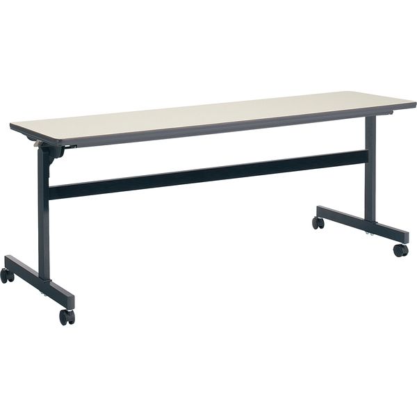【組立設置込】コクヨ KT-60 会議テーブル フラップテーブル パネルなし 幅1800×奥行450×高さ700mm ナチュラルグレー 1台（直送品）