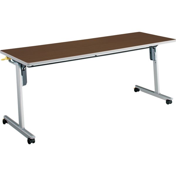 【組立設置込】コクヨ リスマ 会議テーブル フラップテーブル 棚付 幅1800×奥行600×高さ720mm ブラウン 1台（直送品）