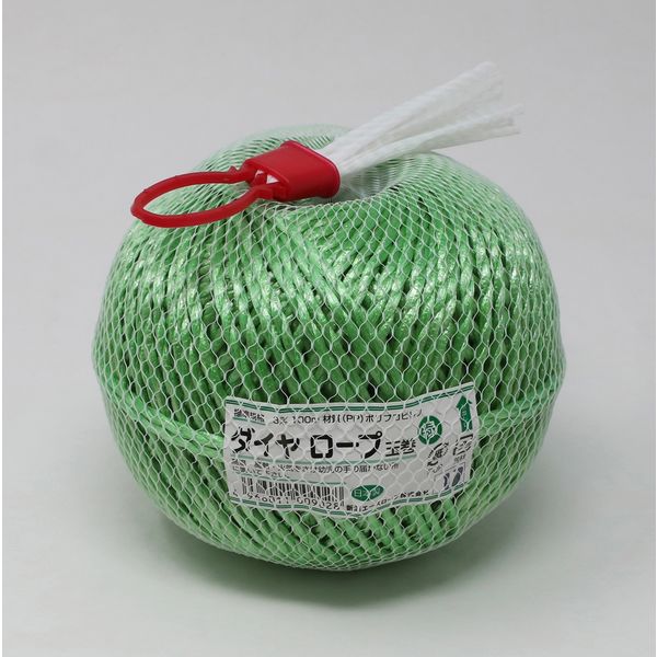 新潟エースロープ ダイヤロープ 緑 25080005（直送品）