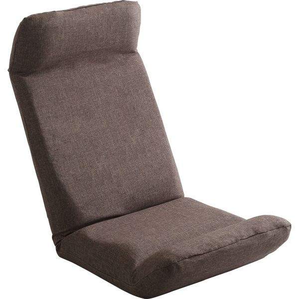 ホームテイスト Calmy-カーミー リクライニングチェア 座椅子 アップスタイル ダリアンブラウン（BR） SH-07-CAY-U 1台（直送品）