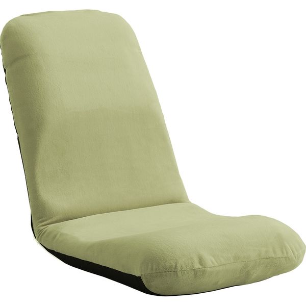 ホームテイスト Leraar-リーラー- 座椅子 リクライニング Lサイズ 起毛 グリーン SH-07-LER-L 1脚（直送品）